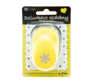 Dziurkacz Ozdobny Śnieżynka 2,5 cm JCDZ-110 smartkleks.pl