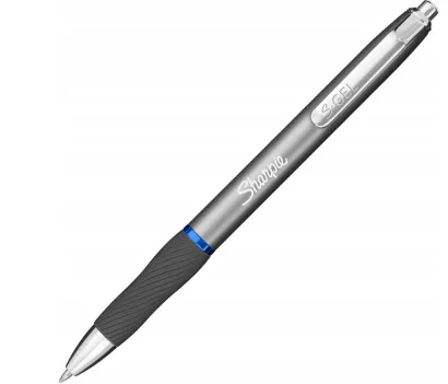 Długopis Żelowy Sharpie 0,7mm Metalowy Srebrny