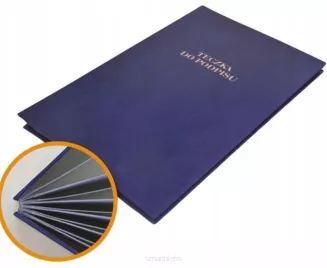 Teczka Do Podpisu 20 Kart Granatowa Barbara