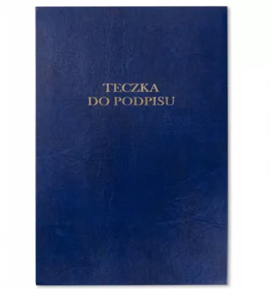 Teczka Do Podpisu 20 Kart Granatowa Barbara