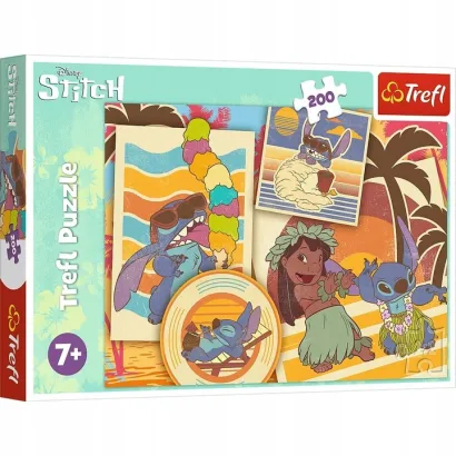Puzzle Trefl 200 Elementów Lilo i Stitch Muzyczny Świat