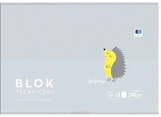 Blok techniczny Interdruk 240g/m2 10 Kartek