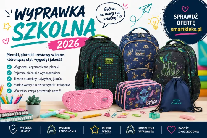 Wyprawka szkolna 2026 – co kupić, aby dziecko było gotowe na nowy rok szkolny?