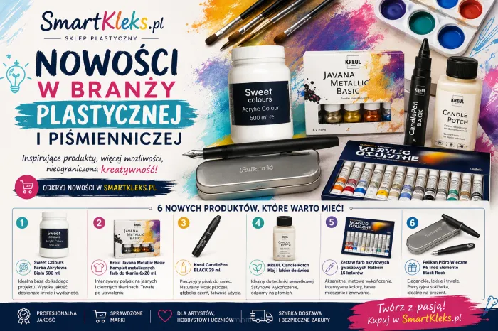 Nowości w branży plastycznej i piśmienniczej 2026 – poznaj produkty, które inspirują do tworzenia
